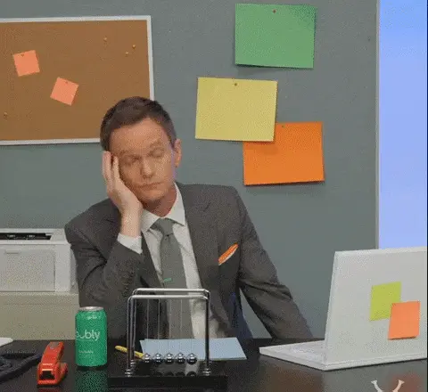 Animated graphic showing a person looking drowsy to illustrate the risks of fatigue