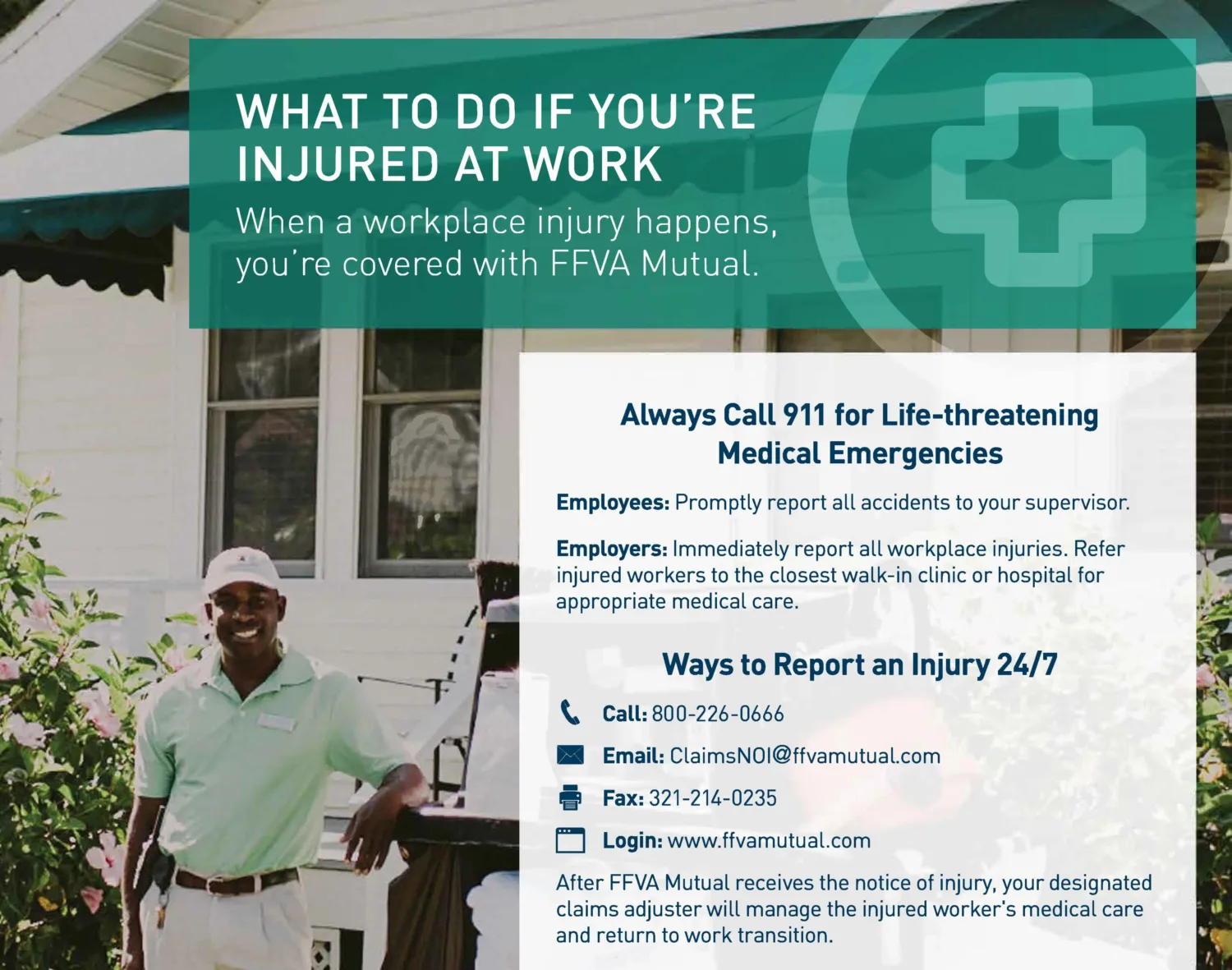 FFVA Mutual Report An Injury Menu