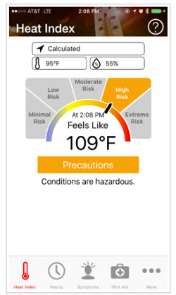 OSHA-NIOSH Heat Safety App